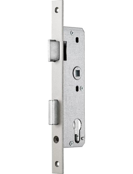 Einsteckschloss für Wohnungsabschlusstüren DIN 72 PZ 20x235 mm Stulp R/L rund/kantig